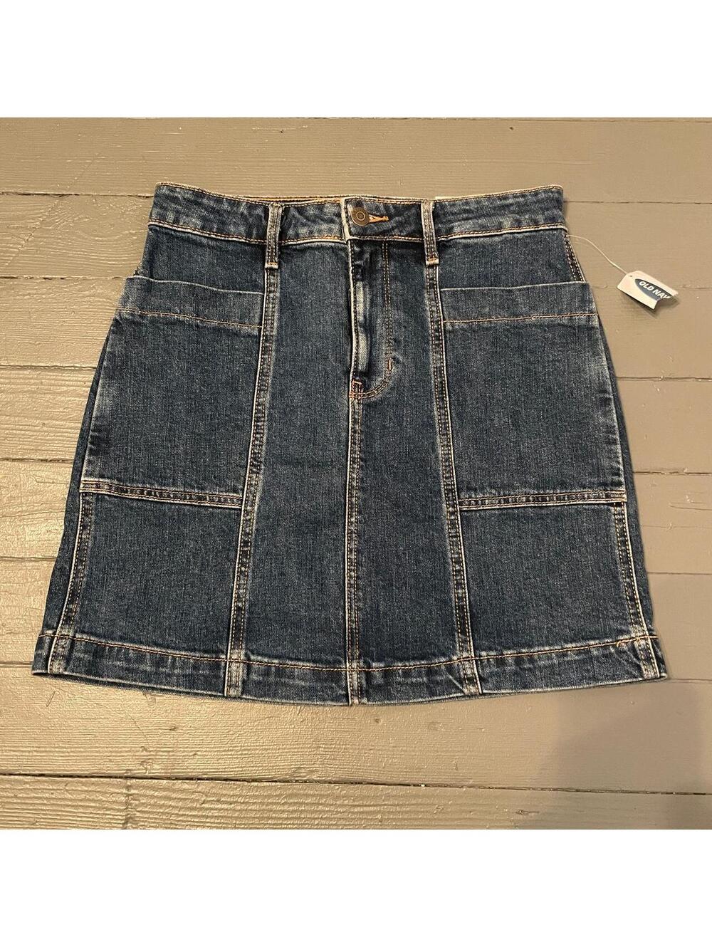 Old Navy Women's Blue and Navy Skirt